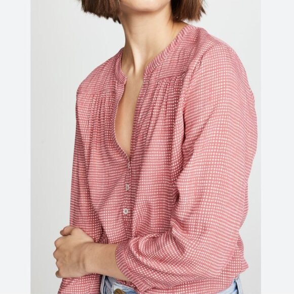 Joie | Daylan Rosalyn Casual Blouse Top in Western Rose | Size Small - Picture 2 of 11